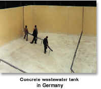 Concrete wastewater tank in Germany
